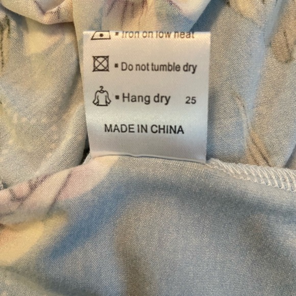 Floral Blue Maxi Dress - Picture 6 of 6